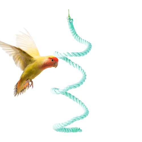 Vogelseil-Sitzstange, flexible -Sitzstange für große Vögel, Aras, Schaukel, Leiter, bissfest, flexibler Stehstock Vogelseil-Sitzstange, flexible -Sitzstange für große Vögel, Aras, Schaukel, Leiter, bissfest, flexibler Stehstock von Generisch