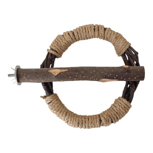 Vogelspielständer, Vogelkäfigstange,Hölzerner Wellensittich Barsch - Vogelkäfigzubehör, Vogelkäfigzweig mit Seil für kleine bis mittlere Vögel Vogelspielständer, Vogelkäfigstange,Hölzerner Wellensittich Barsch - Vogelkäfigzubehör, Vogelkäfigzweig mit Seil für kleine bis mittlere Vögel von Generisch