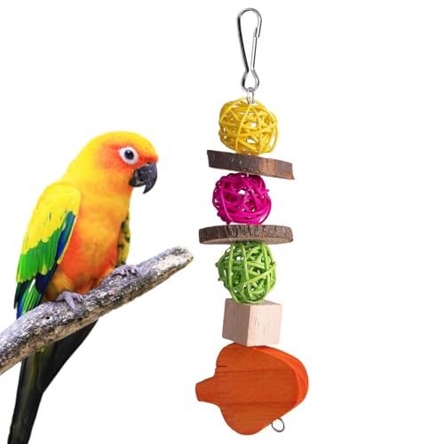 Vogelspielzeug – Parakeet Spielzeug für Vogelkäfig-Zubehör – Vogelschaukel Kauspielzeug | Vogelkäfig-Spielzeug für kleine, mittelgroße und große Vögel, Vogel-Trainingsspielzeug für Lovebirds, Conures, von Generisch