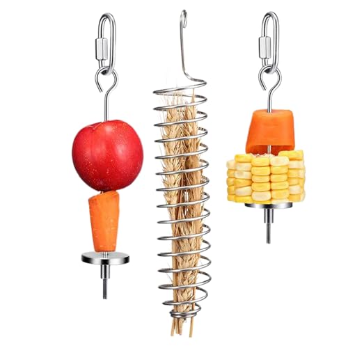 Vogelspielzeug Zum Nagen,Futterspender & Obstgabel Für Vogelkäfig - 3X Zubehör Für Vogelkäfige, Futterzubehör & Futterspielzeug Für Obst, & Snacks Vogelspielzeug Zum Nagen,Futterspender & Obstgabel Für Vogelkäfig - 3X Zubehör Für Vogelkäfige, Futterzubehör & Futterspielzeug Für Obst, & Snacks von Generisch