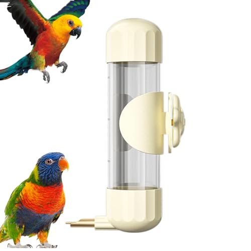 Vogeltränke Für Den Außenbereich, Wasserflasche, Vogeltränke, 200 Ml Automatischer Vogelfutterspender Für Käfig, Transparentes -Haustier-Vogel-Wasserspender-Schlagstift-Design von Generisch