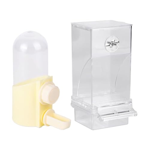 Vogelwasserfuttermittel, Trinkflasche, Käfigwasserfuttermittel, Spill Proof Vogelspender, einfache Nachfüllung und Reinigung, 8,8x7,2x18,5 cm, um Lovebirds Canary Finch Cockatiel Vogelwasserfuttermittel, Trinkflasche, Käfigwasserfuttermittel, Spill Proof Vogelspender, einfache Nachfüllung und Reinigung, 8,8x7,2x18,5 cm, um Lovebirds Canary Finch Cockatiel von Generisch