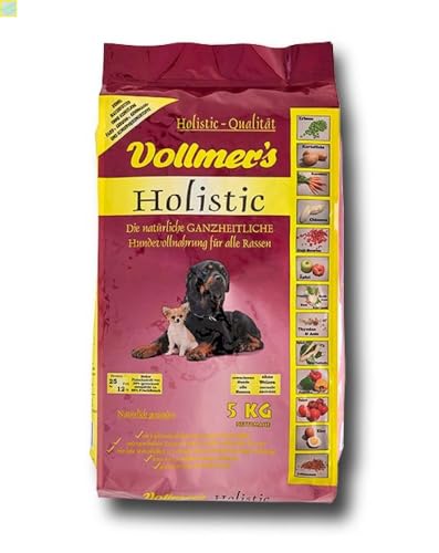 Vollmers Holistic - 5 kg Hundenahrung mit hohem Fleischanteil (Gelügel- und Lammfleisch), außergewöhnlichen Zutaten und hoher Verdaulichkeit von Generisch