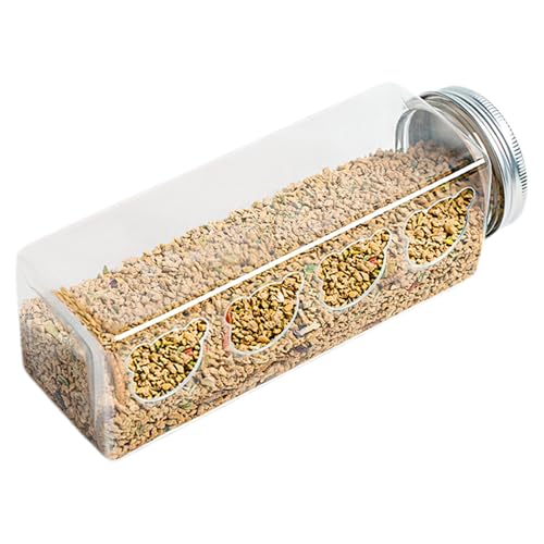 Wachtelfütterung - Löschen Sie Keine Chicken Feeding Box | Transparenter tragbarer Vogelhäuschen mit Bärenanschlüssen | Cage Accessoires Bowl für Wachtel, Wellenstoffen, Finken, Basili Wachtelfütterung - Löschen Sie Keine Chicken Feeding Box | Transparenter tragbarer Vogelhäuschen mit Bärenanschlüssen | Cage Accessoires Bowl für Wachtel, Wellenstoffen, Finken, Basili von Generisch