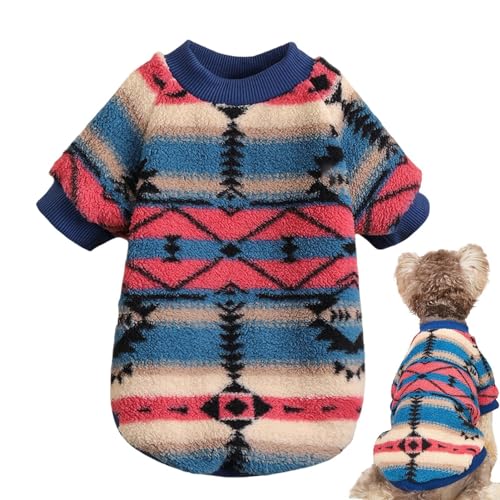 Warme Hundekleidung, Hundepullover, Hunde Winterpullover, Dicker, Warmer Hundemantel, weicher Welpenpullover im Nationalstil für große Katzen, kleine Hunde und mittelgroße Hunde Warme Hundekleidung, Hundepullover, Hunde Winterpullover, Dicker, Warmer Hundemantel, weicher Welpenpullover im Nationalstil für große Katzen, kleine Hunde und mittelgroße Hunde von Generisch