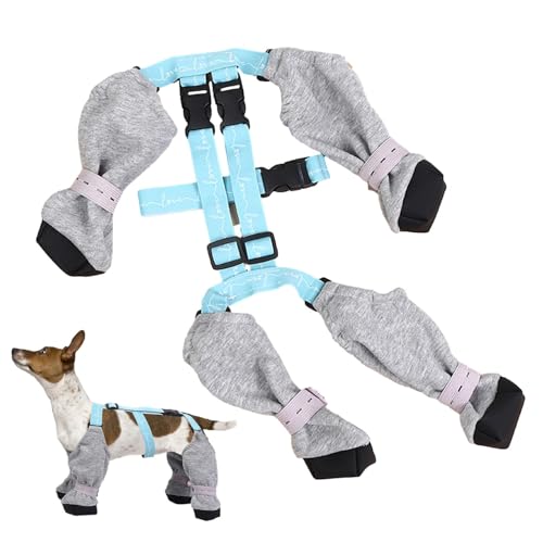 Wasserdichte Hundestiefel, wasserdichte Pfotenschutz, Hundeschuhe, Leggings, Schneestiefel für kleine, mittelgroße und große Hunde, schmutzabweisend, schützt vor Stürzen, Spazierengehen, Laufen, von Generisch