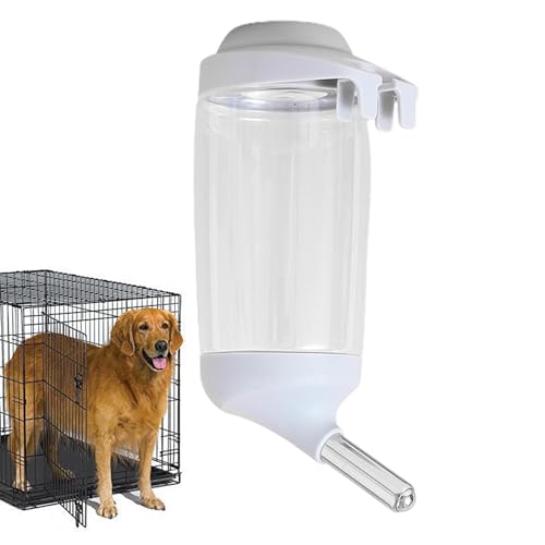 Wasserflaschenspender für Hundehütten, hängende Trinkflasche für Hunde - Käfigmontierter Hängespender - Automatischer Schwerkraft-Futterspender für Haustiere, hängende automatische Futterspender für H von Generisch
