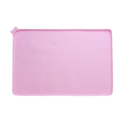 Wassernapf Unterlage - Welpenfuttermatte | 60 X 40 cm Silikon rutschfeste Unterlage für Haustierfütterung schnell trocknend auslaufsicher faltbar für Küche und Innenbereich für Hunde und Katzen Wassernapf Unterlage - Welpenfuttermatte | 60 X 40 cm Silikon rutschfeste Unterlage für Haustierfütterung schnell trocknend auslaufsicher faltbar für Küche und Innenbereich für Hunde und Katzen von Generisch