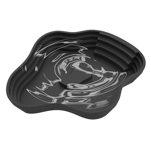 Wasserschale für Reptilienbehälter, Reptilienwasserschale | Bärtiger Drachenfütterungsgericht | Schildkrötenbad Badewanne Futter und Wasserschale mit Rampe für Gecko Echse Habitat Decoration Accessoir Wasserschale für Reptilienbehälter, Reptilienwasserschale | Bärtiger Drachenfütterungsgericht | Schildkrötenbad Badewanne Futter und Wasserschale mit Rampe für Gecko Echse Habitat Decoration Accessoir von Generisch