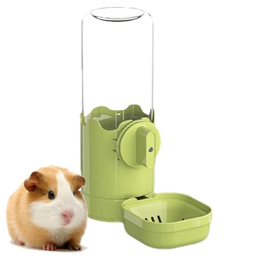 Wasserspender für kleine Tiere, 750 ml Siphon, Wasserspender, Schwerkraft-Haustier-Trinkflasche, abnehmbare Bewässerung, um Überlaufen zu verhindern, für niederländische Schweine, Igel, Hamster von Generisch