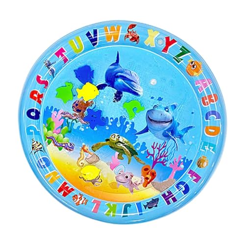 Wasserspielmatte Katze, Katze Aquarium Themen Pet Play Wassersensor-Spielmatte Mit Fisch Kühl Und Bequem Aufblasbare Wassermatte Für Katzen Verdickte Wasserspielmatte Feel Cool Komfort Für Haustier von Generisch