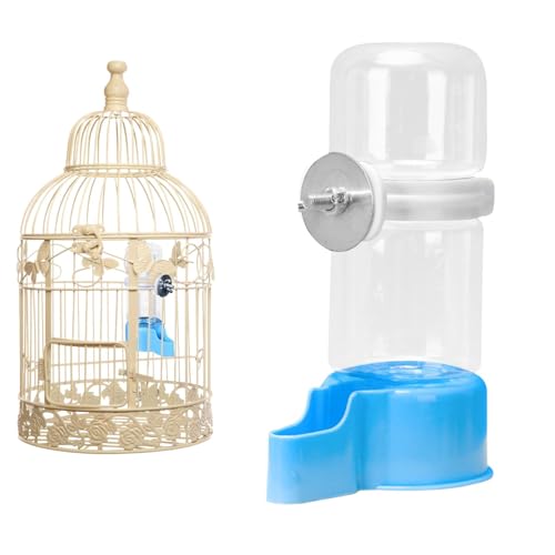 Wasserversorger für Vögel, Vogelwasserspender,Fütterungswasserer für | Hangable Parrot Food and Water Automatic Spenser, transparentes Fütterungszubehör für Käfig von Generisch