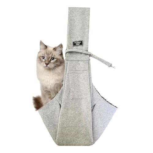 Weiche Katzentransportbox, bequeme Katzenhalterung, Schulterriemen für Katzen, verstellbare Reisetasche für Haustiere, 25 x 30 x 2 cm, für Katzen von von Generisch