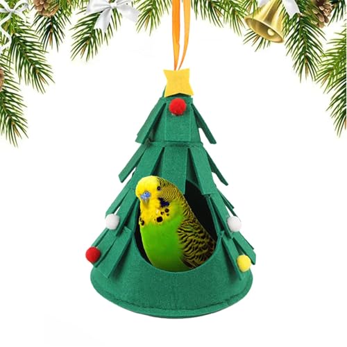 Weihnachtsbaum Hamster Versteck, Warme Und Gemütliche Weihnachtsbaumförmige Haustier Hängematte, Hamster Versteck Weihnachts Haustier Hängematte Für Meerschweinchen, Papageien 12 x 16 cm von Generisch