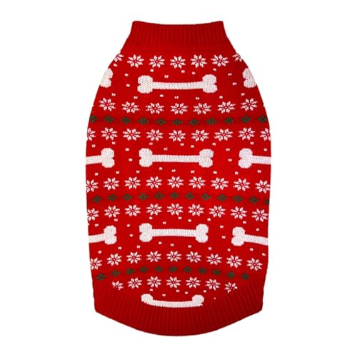 Weihnachtskostüm Hund, Wintermantel Hund, Warm Hundepullover Weihnachten, Verdickt Hundejacke Winter, Hundepulli, Hundekostüm, Hundemantel, Hundekleidung, Winterjacken & Wintermäntel für Hunde von Generisch