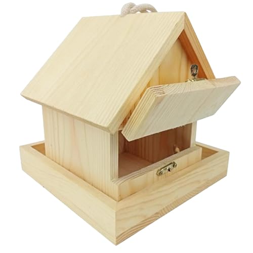 Wellensittich Nistkasten Vogelhaus Zucht Box Hölzerne Vogel Nistkasten Vogelhäuschen Bird Nest House Papageiennest Garten Terrasse Deko Vogelhaus Im Freien von Generisch