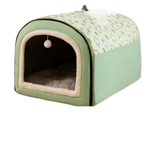 Winter-Hundebett, selbstwärmendes Welpenhaus, gemütliches Katzen-Schlafzelt, Höhlenbetten, Innenbereich, Kätzchennest, Hütte für kleine, mittelgroße Hunde und Katzen (4, M) von Generisch