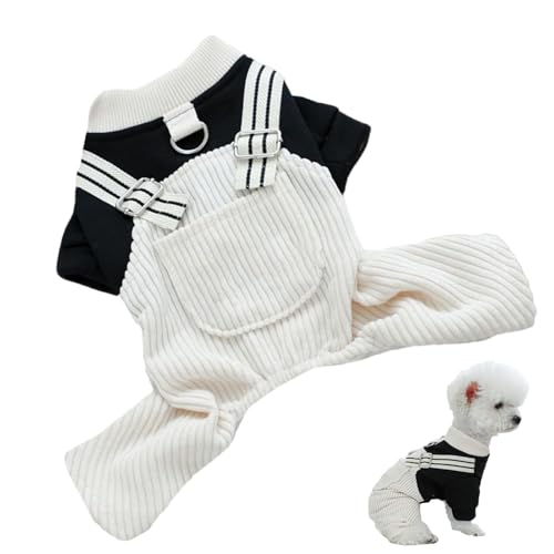 Winterkleidung für Welpen, Einteiler für kleine Hunde, Body für kleine und mittelgroße Hunde, warm und bequem, stilvolles Design, verstellbar für kleine und mittelgroße Hunde von Generisch