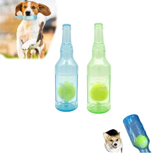 Zentric Crunchnplay Flaschenspielzeug Zentric Shop Flaschenspielzeug for Hunde Haustierflasche Interaktives Spielzeug Hundespielzeug Wasserflasche Cruncher Zentric Flaschenspielzeug(BC,L) von Generisch