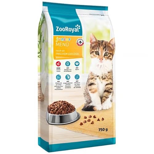 ZooRoyal Junior Menü reich an frischem Geflügel 750g katzenfutter trockenfutter von Generisch