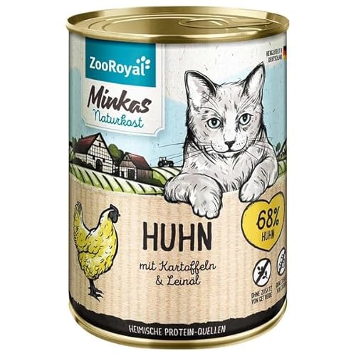 ZooRoyal Minkas Huhn mit Kartoffeln 6x400g nassfutter katzenfutter futtermittel tiernahrung multipackung zooroyal von Generisch