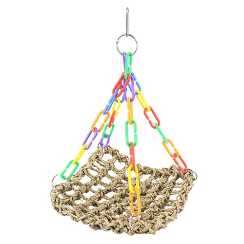 enhängematte Swing, Hängemattenschwung für Vögel - Webenseilschwung Nest | Klettern Hängematte Wand, Lounger, Vögel Käfigspielzeugzubehör für Cockatiel von Generisch