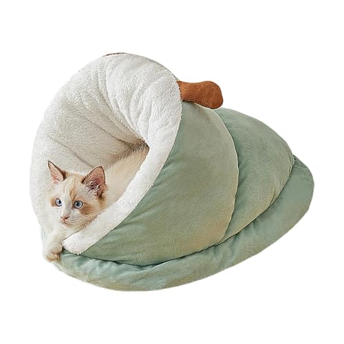 Genikeer Hundehöhlen Bett, Katzenschlafsack Bett | Hundebett Kleine Hunde Höhle | Hundehöhle Kuschelhöhle | Katzen Kuschelsack Katzenhöhle Warm | Hundebett Hundehöhle Zubehör Wohnung von Genikeer