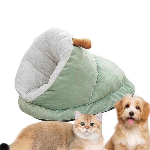 Genikeer Hundehöhlen Bett, Katzenschlafsack Bett | Hundebett Kleine Hunde Höhle | Hundehöhle Kuschelhöhle | Katzen Kuschelsack Katzenhöhle Warm | Hundebett Hundehöhle Zubehör Wohnung von Genikeer