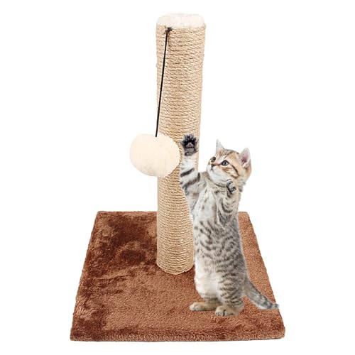 Genikeer Kratzbäume für Hauskatzen,Kratzbaum für Katzen - Lustiger Kratzbaum für Kätzchen,Kreativer Katzen-Aktivitätskratzer, Kratzbaum mit aufhängbarem Ball, Sisal-Katzenkratzer für Hauskatzen von Genikeer