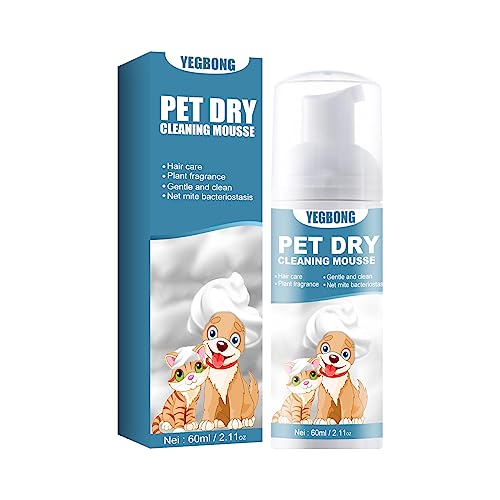 Hundeshampoo und Katzenshampoo, Hundeshampoo Sensitiv Gegen Juckreiz und Geruch Shampoo für Hunde, Hundeshampoo Gegen Juckreiz Anti-Parasiten Shampoo für Hunde & Katzen, 60 ml von Genonmy