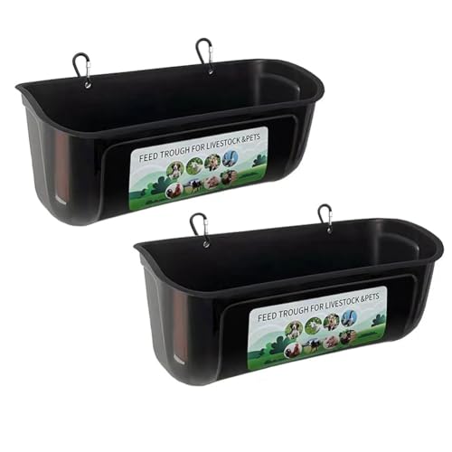 Geofray 2 STK. Hühnerziegel-Zaunfutterschale Aus ABS für, Enten, Hunde und Ferkel, Gänse-Wassertränke-Trog Geofray 2 STK. Hühnerziegel-Zaunfutterschale Aus ABS für, Enten, Hunde und Ferkel, Gänse-Wassertränke-Trog von Geofray