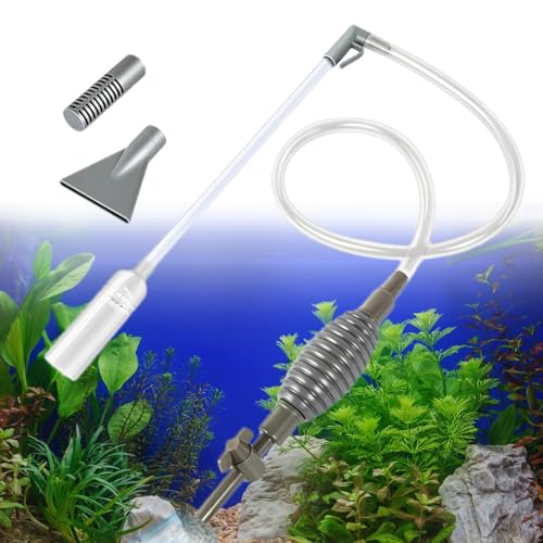 Geonoy Aquarium Kiesreiniger Wasserwechsler Hand Fisch Tank Kiesreiniger Fisch Tank Vakuum Siphon Pumpe Siphon Pumpe Reinigungsset Wasserwechsler Siphon Staubsauger Kiesreiniger von Geonoy