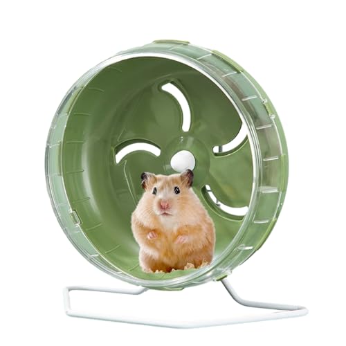 Geonoy Hamster Laufrad, Leises Hamsterrad, 5,5 Zoll Hamster Laufen Spinner, Waschbares Übungsrad für Kleine Hamster Baby Rennmäuse Zwerghamster von Geonoy