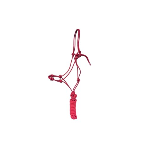 German Riding Knotenhalfter 4 Knots inkl. Strick rot von German Riding