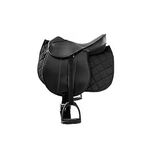 German Riding Sattelset Little Star groß 14'' (schwarz) von German Riding