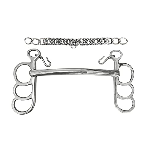 Riding Postkandare 3 Ringe Stange Edelstahl 16, 5 cm von German Riding