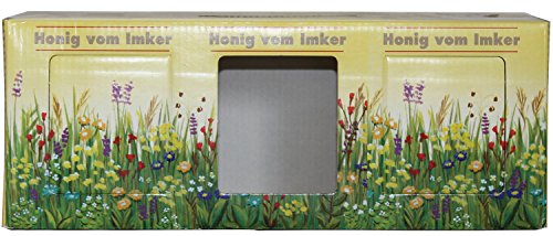 Germerott Bienentechnik 10 x Geschenkkarton Blumenwiese für 3 x 500g DIB Glas Preis pro Stück 2,39 Euro von Germerott Bienentechnik