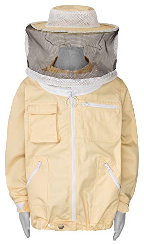 Germerott Bienentechnik Imkerschutzjacke für Kinder Sun mit abnehmbarem Schleier (110/116) von Germerott Bienentechnik