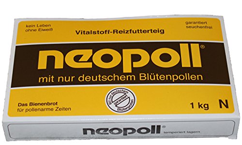 Neopoll 1kg Futterteig ideal für die Reizfütterung im Frühjahr oder die Ablegerversorgung. Nur mit deutschem Blütenpollen. von Germerott Bienentechnik