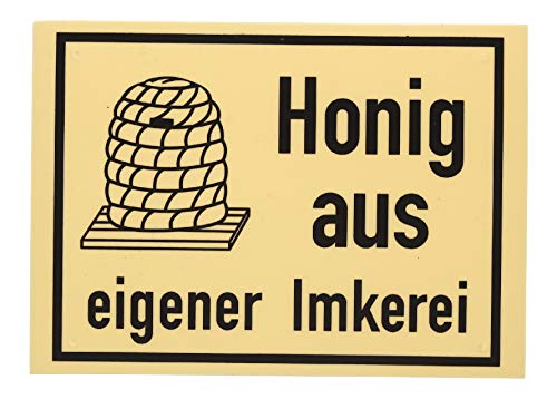 Germerott Bienentechnik Werbeschild Honig aus eigener Imkerei Größe 20 x 15 cm von Germerott Bienentechnik