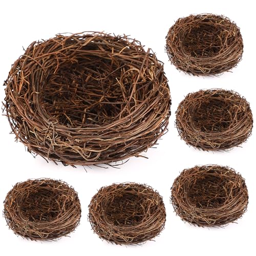 Gerrii Künstliche Vogelnest, Basteln, Oster-Vogelhaus, Nest aus natürlichem Rattan, Nester für Ostern, Party, Hochzeit, Terrasse, Garten, Sukkulenten, Pflanzgefäß, Mooslandschaft, DIY-Terrarium, 30 von Gerrii