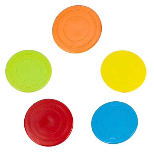 Gerrit Dog Frisbee Set mit 5 Frisbee für Hunde Diese Scheibe aus Naturkautschuk ist eine großartige Möglichkeit, eine Beziehung zu Ihrem Hund aufzubauen von Gerrit