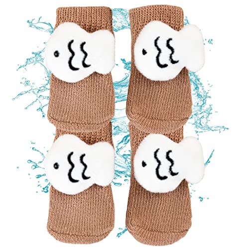 Geruwam Grip-Socken für Hunde | Cartoon Grip Protector Anti-Rutsch-Socken für Hunde | Bequeme Socken ohne Pilling für den täglichen Gebrauch, Polyester, bruchfestes Hundezubehör für Outdoor von Geruwam