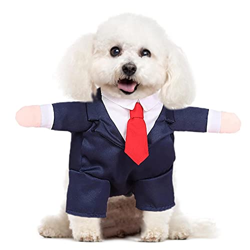 Geruwam Hunde- -Outfit, Tragbarer Haustieranzug, Fliege, Kostü, Hund, Hochzeitshemd, formeller, Hundehochzeitskleid für Hunde Teddypudel von Geruwam