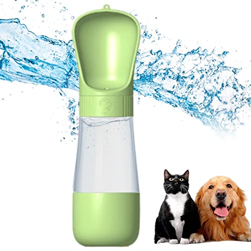 Hund Reise Wasserflasche und Napf - 2 in 1 Hund Outdoor Wasserflasche - Auslaufsichere Hund Reise Wasserflasche und Schüssel, Große Kapazität Hund Outdoor Wasserflasche für Reisen Geruwam von Geruwam