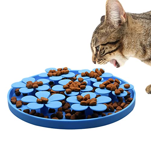 Leckmatte für Katzen, Futtermatte für Hunde und Katzen, Ablenkungsgerät, Alternative zu Futternäpfen und Puzzle-Spielzeug, perfekt für Futter, Joghurt oder Butter Geruwam von Geruwam