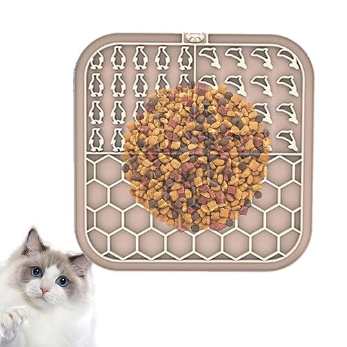 Pet Lick Mat Food - Pet Treat Lick Mat With Suction Cups - Dog Puzzle Enrichment Toys For Langeedom Reducer, Dog Food Mat Perfect For Bathing Grooming Geruwam von Geruwam