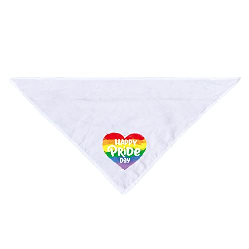 Regenbogen-Hundehalstuch, Regenbogen-Schal, Dreieckstuch, wendbares Bandana für kleine, mittelgroße und große Hunde, für Hundeliebhaber Geruwam von Geruwam