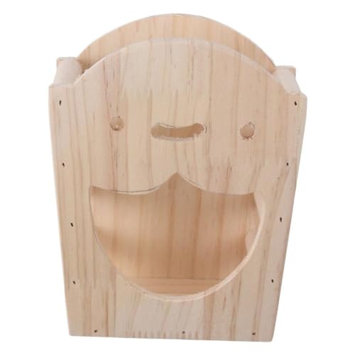 GetCoupon Haustier-Holzgrasrahmen, Kaninchen-Futterschale und -box, eingebauter verstellbarer Grasrahmen, Kaninchen-Heu-Futterspender, hängender Heuspender von GetCoupon