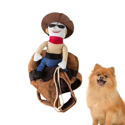 Cowboy-Reiter-Hundekostüm, atmungsaktiv, stilvoll, Ritter-Stil, Hundekostüme für Halloween, Haustier-Kostüm-Zubehör für Foto-Requisiten, Festival-Parade, Halloween- , Halloween-Reisen Geteawily von Geteawily